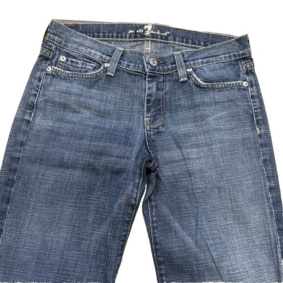 7 For All Mankind Dojo 26 Medum Wash Low Rise Flare - Picture 5 of 6